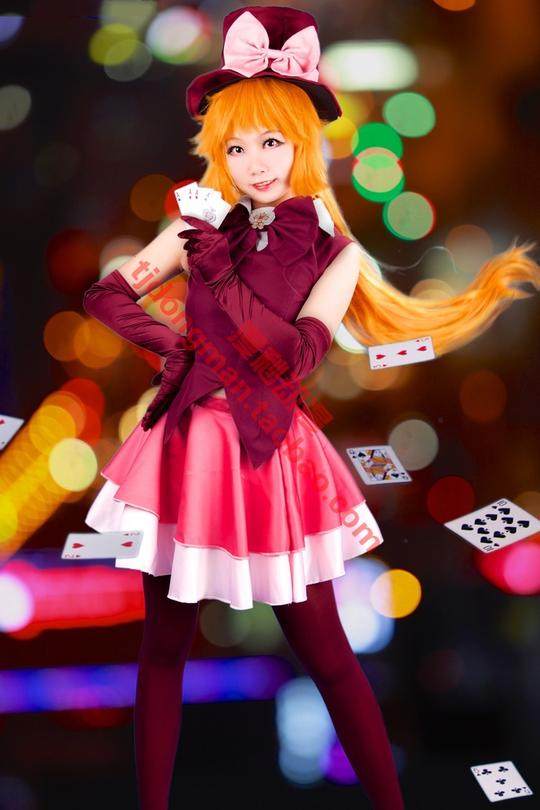 怪盗圣少女羽丘芽美变身后cosplay服装承接各种动漫服装定制