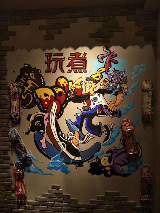 北京特色餐厅墙体彩绘