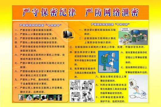 保密板报图片