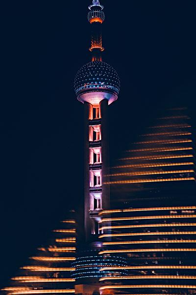 上海东方明珠夜景