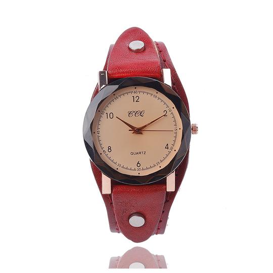 金针经典同款女士手表真牛皮宽带腕表通用石英针扣休闲表watches