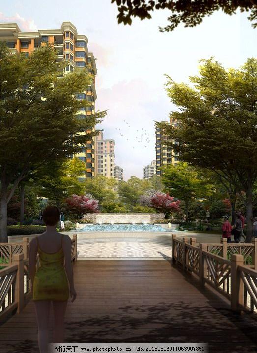 木制长廊木制长廊免费下载建筑景观小区家居装饰素材