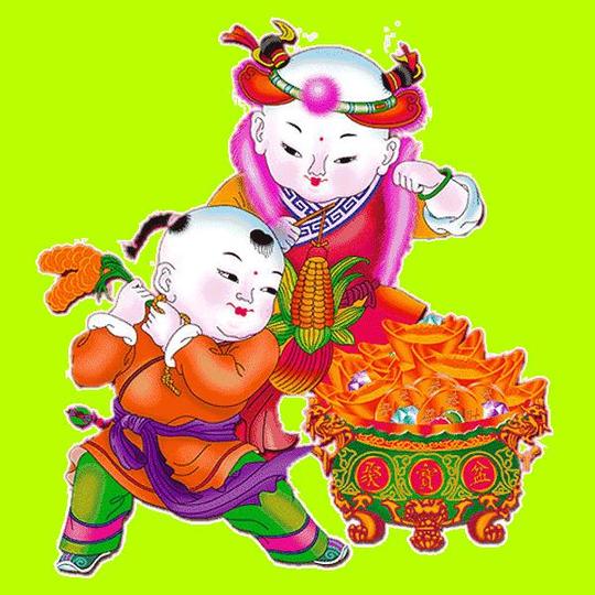 明日小年，送你最美的年画，愿你新的一年幸福吉祥