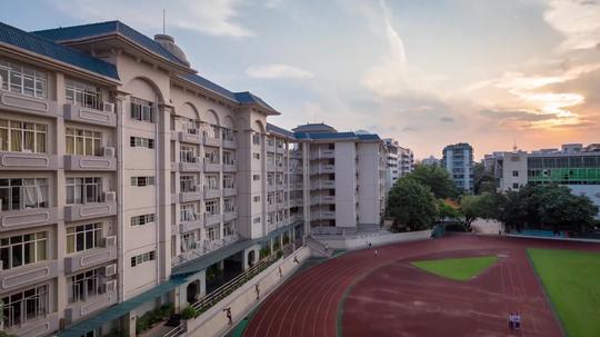 学校校园风光延时学生时代_2560x1440_高清视频素材