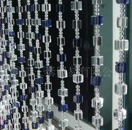 水晶珠水晶门窗帘背景墙,隔断水晶门帘水晶珠帘扁珠