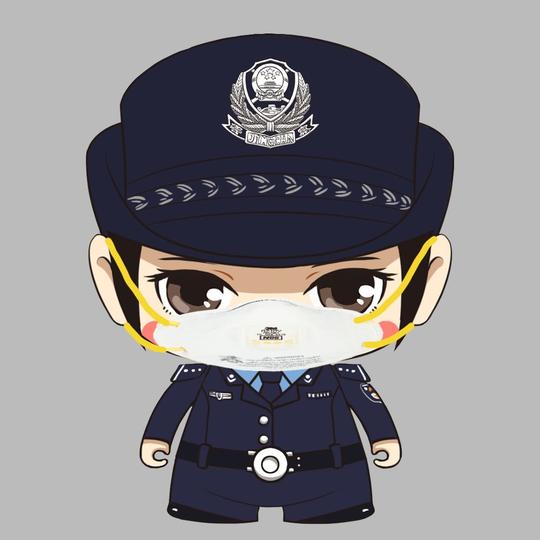 你们要的警察戴口罩头像来了!