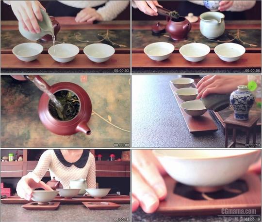 yc1953-中华饮茶文化煮茶泡茶高清实拍视频素材