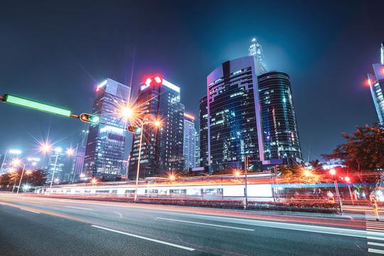城市夜景_街道_图片大全—全景创意图库（quanjing.com）中国领先的正版图片视频素材网站