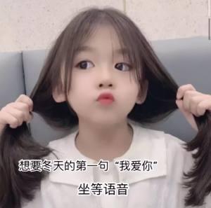 想要冬天的第一句我爱你坐等语音表情包抖音图片合集下载图片1