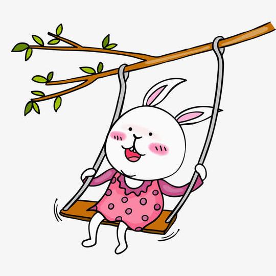 手绘/卡通卡通元素>荡秋千兔子收藏[声明]觅元素所有素材为