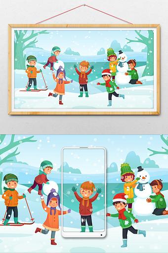 冬天堆雪人打雪仗作文200字