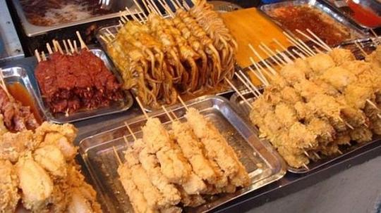 山西大同南郊炸串的配料种类大全
