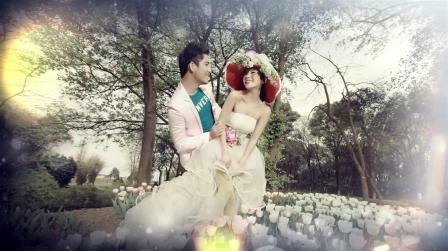 唯美韩式婚礼婚纱照电子相册视频浪漫片头模版素材