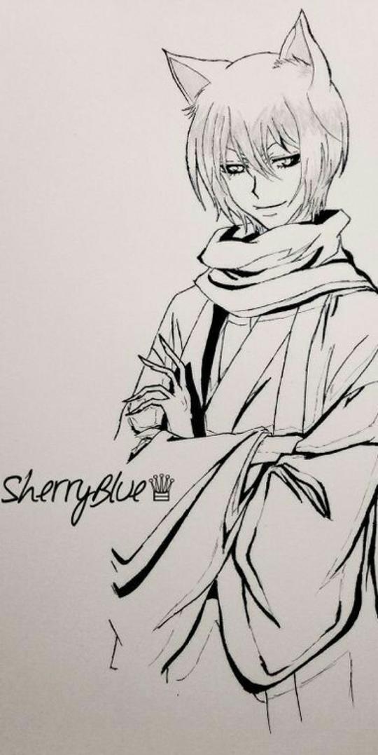 简笔画手绘素描线稿700_1416竖版竖屏