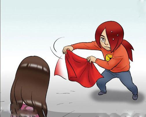 搞笑漫画,见识一下真正的背影杀手