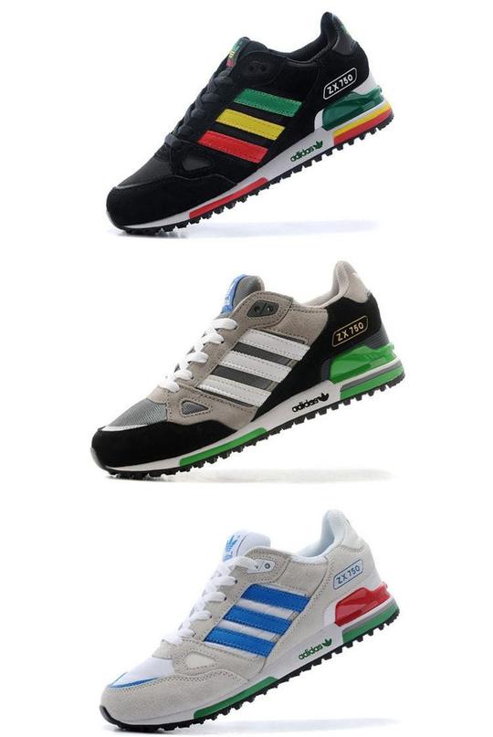 阿迪达斯adidaszx750秋冬款男鞋陈冠希同款板鞋低帮复古跑步鞋。