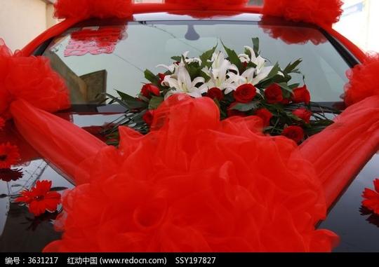 婚车装饰图片_背景素材图片