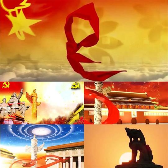 红领巾相约中国梦led视频成品素材学校合唱歌曲背景视频