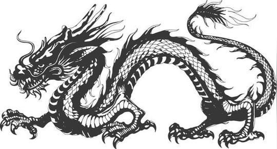 龙橡皮章素材