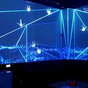 户外全息地面互动投影沉浸式ktv星空背景全景裸眼3d投影墙面素材