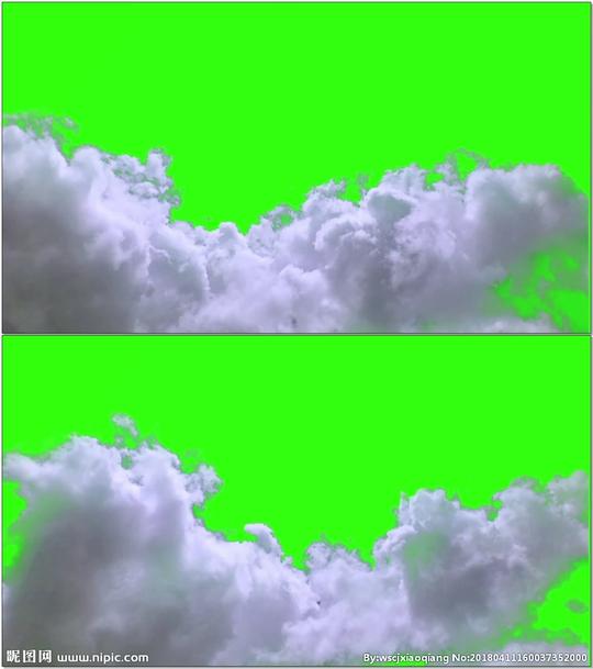 天空绿幕抠像绿布抠像实拍视频素材多媒体影视编辑合成背景素材