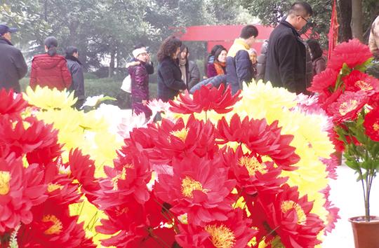 春节祭祀拂新风——市殡葬管理所推行鲜花换鞭炮掠影