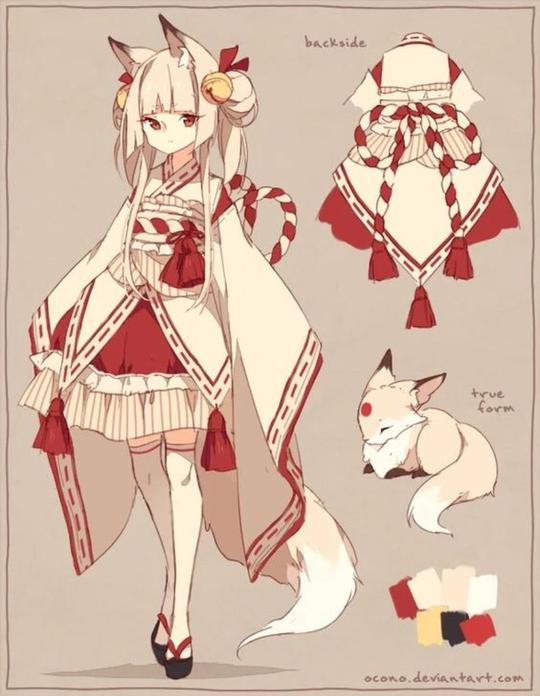 设计动漫服装素材服装设计服装素材动漫人设二次元,漫画