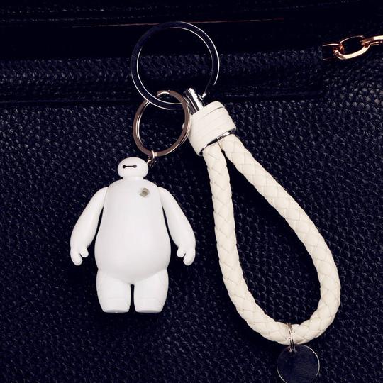 手工编制大白情侣汽车钥匙扣钥匙链钥匙圈挂件生日礼物送女友闺蜜