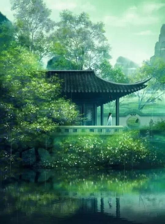 古风背景图，素材