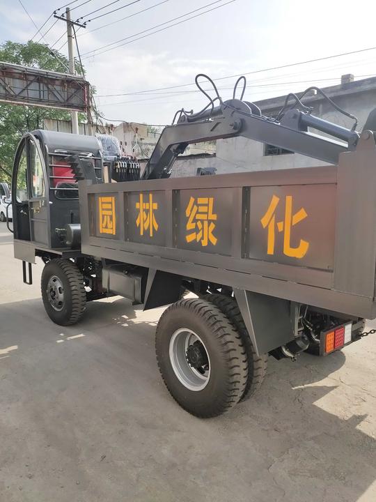 四不像四驱农用车带挖机可抓木小型多功能柴油载重厂家供应生产