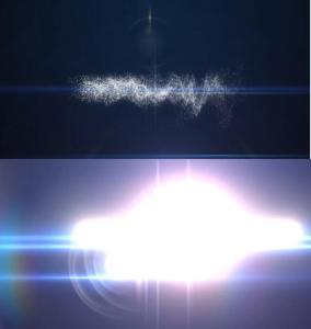 大气炫光粒子特效动态文字旋转粒子消散特效宣传片转场开场ae模板