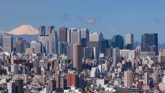 富士山,新宿区,商务,城市生活视频素材_id:6420628