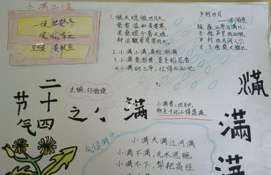 小满手抄报简单又漂亮大全