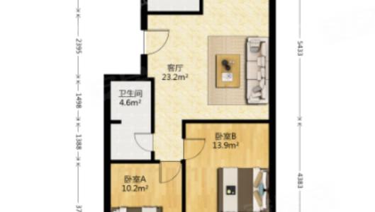 大连甘井子泡崖新村不交中介费看房还能赚钱中间好楼层随时可以入住家具家电全出租房源真实图片