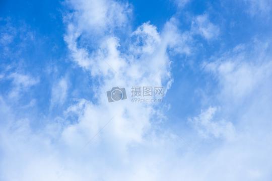 清新蓝天白云背景素材