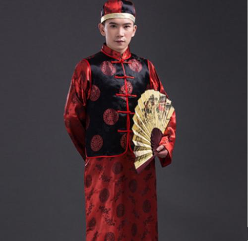 清朝贝勒爷阿哥服装中式长衫宫廷王爷地主新郎秀禾服古装长袍马褂