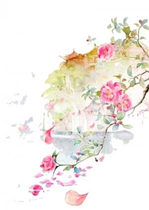 古风简洁唯美免扣透明背景素材
