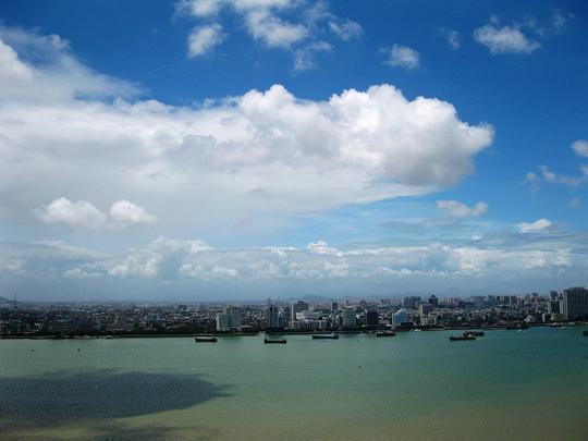 【鸟瞰汕头湾摄影图片】汕头海湾风光摄影_太平洋电脑