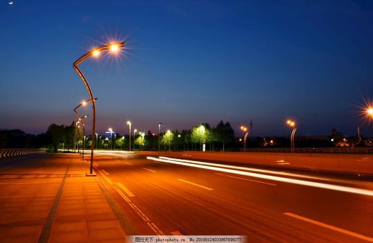 夜景街道夜景夜景马路傍晚景色夜晚城市城市霓虹都市夜景