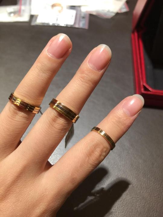 法国代购cartie卡地亚trinity三色金18k男女对戒婚戒戒指