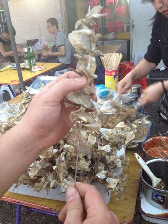 创业街边地摊致富好项目商机吉林延边小吃烤明太鱼皮500g