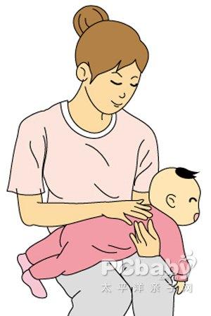 新生儿呛奶急救法的标准动作