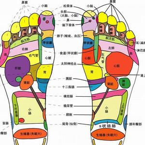对脚底进行按摩的一种方式