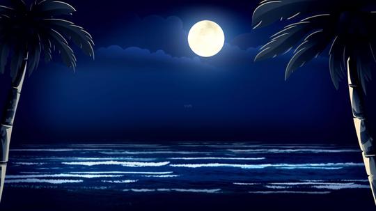 4k&lt;/strong&gt;月光夏威夷歌曲朗诵通用_3840x2160_高清视频素材