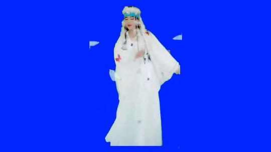 还珠格格香妃娘娘跳舞人物抠像后期特效视频素材