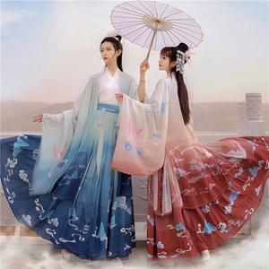 仙云阁白菜女汉服中国风齐腰襦裙原创全套古装正版魏晋风夏