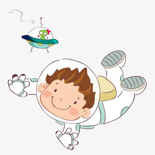 儿童飞行世界航空日卡通航天素材