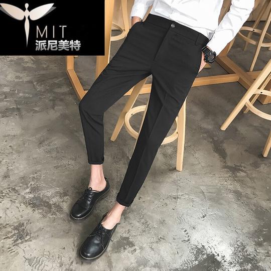 发廊酒店夜场少爷服装酒吧工装休闲裤男工作制服下装潮_12xl灰色