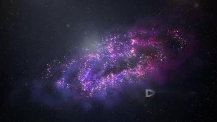 653梦幻星空时光隧道银河系宇宙星空粒子视频素材素材库