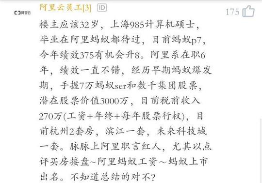 阿里程序员:我年薪260万+3000万期权，协和医生一辈子都赚不到